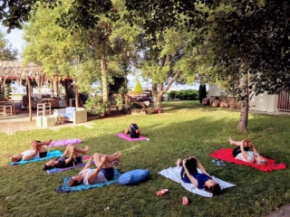 Experiences in Greece SaltySoil Team Bulding Yoga