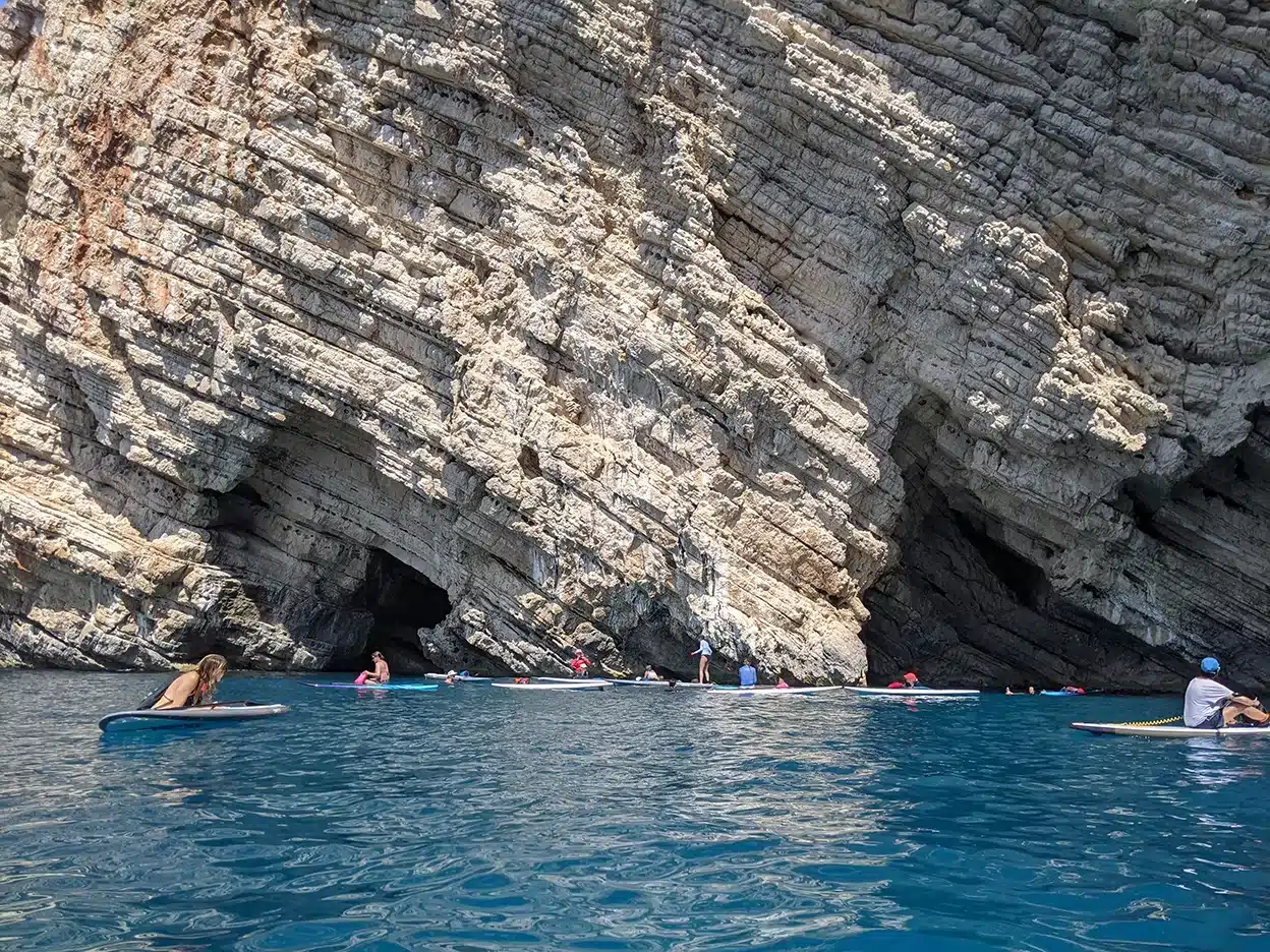 Sea caves in Corfu, SaltySoil paddling trips