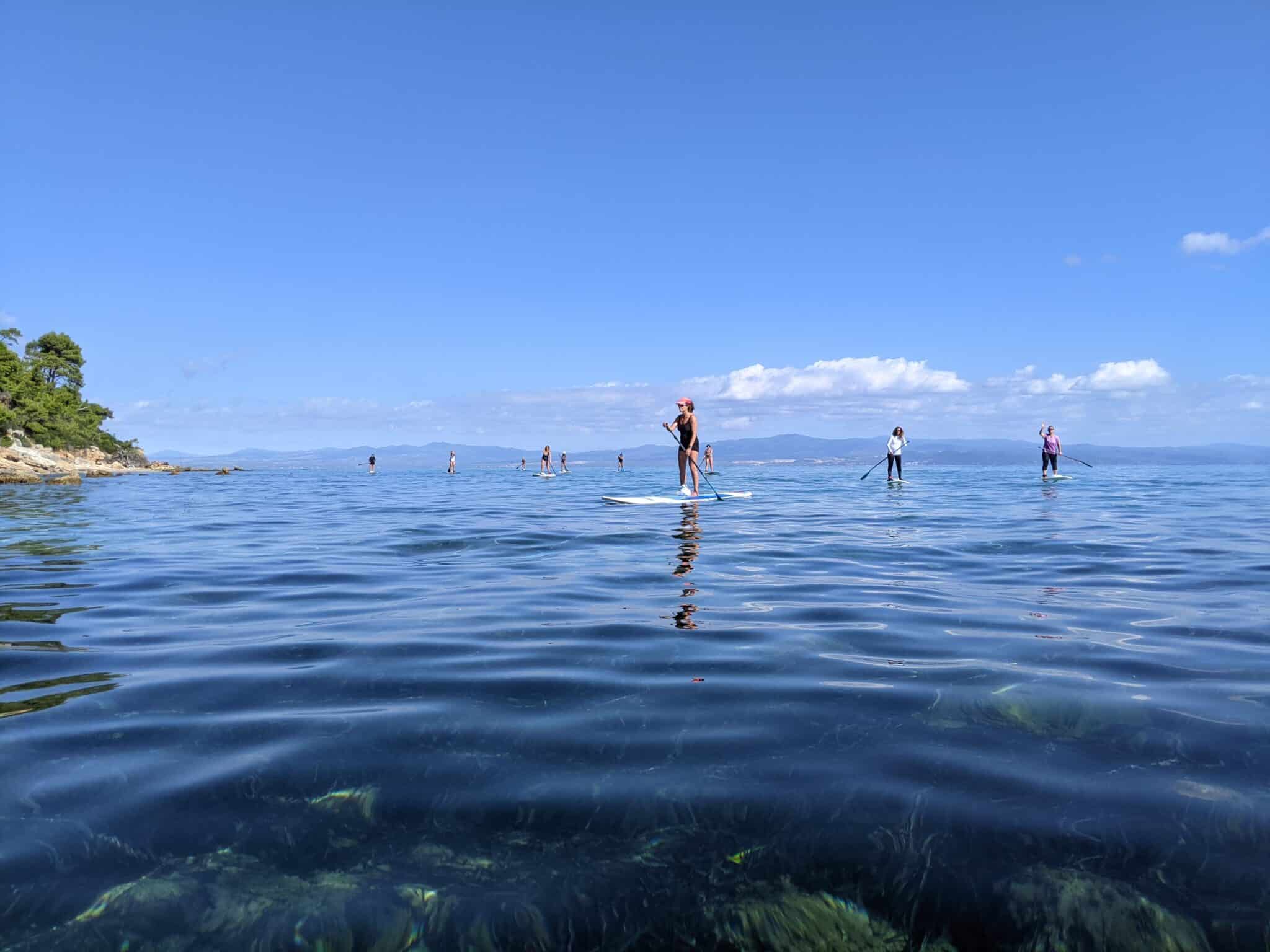 Perfect conditions during a SUP tour in Thessaloniki by SaltySoil